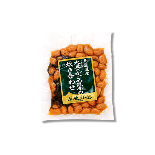 北海道産大豆とがごめ昆布の炊き合わせ